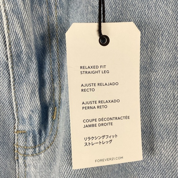 Forever 21 NWT cargo Pants 5 pockets Wide Legs Baggy Jeans Size 31 - Picture 4 of 11